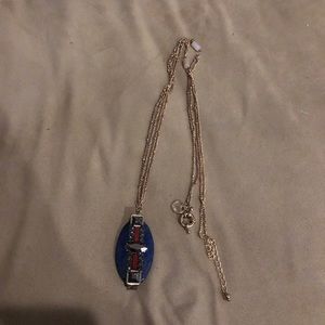 Abercrombie and fitch blue pendant necklace